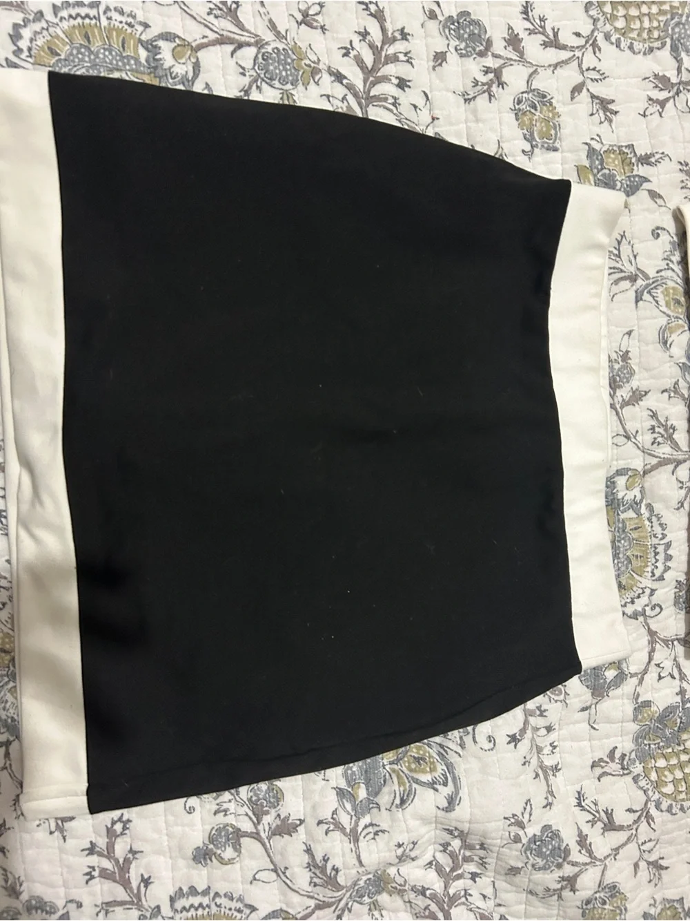 Express Black and White Two-Piece Skirt Set